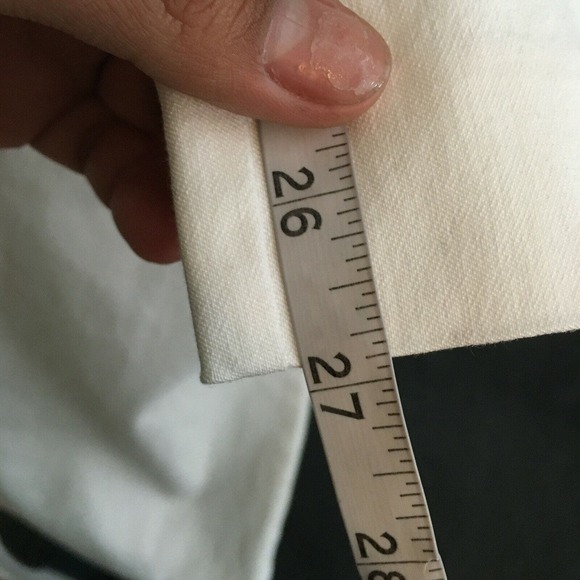 Tyler Boe Pants Womens Sz 6 White Ivory Cotton Stretch Pull On Skinny Ankle - Picture 9 of 9